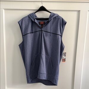 The Foundry Supply Co. Men’s 2XLT Zipper Vest • Amber Navy Mélange • NWT
